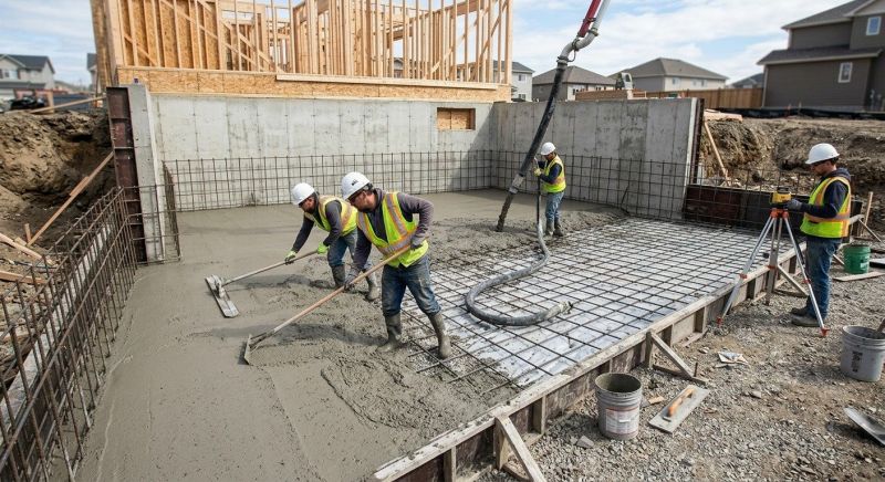 Basement Slab Installation in West Fargo, ND