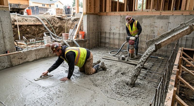 Basement Slab Installation in West Fargo, ND