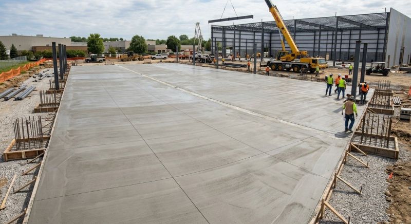 Commercial Slab Construction in West Fargo, ND