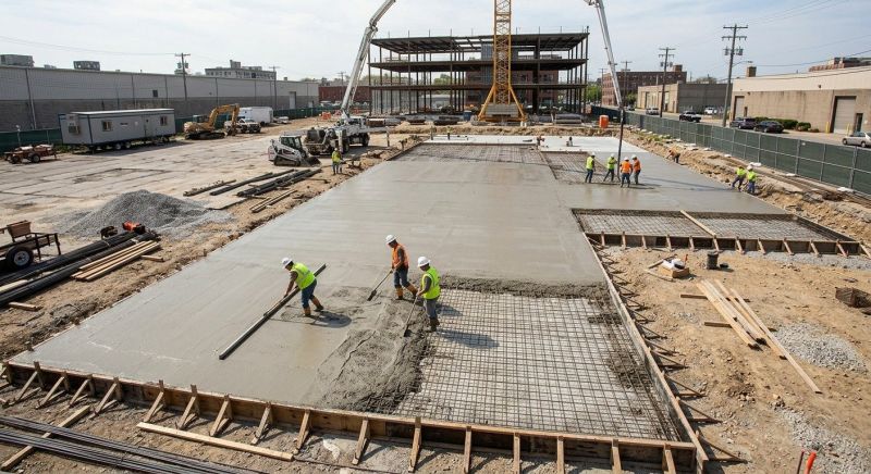 Commercial Slab Construction in West Fargo, ND