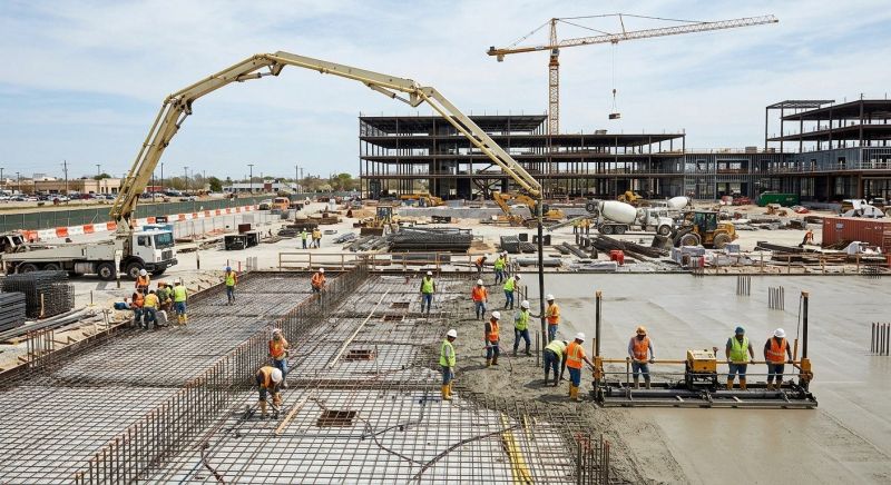 Commercial Slab Construction in West Fargo, ND