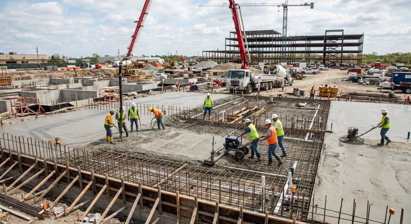 Commercial Slab Installation in West Fargo, ND