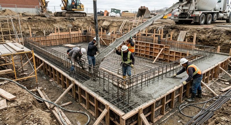 Concrete Basement Pouring in West Fargo, ND