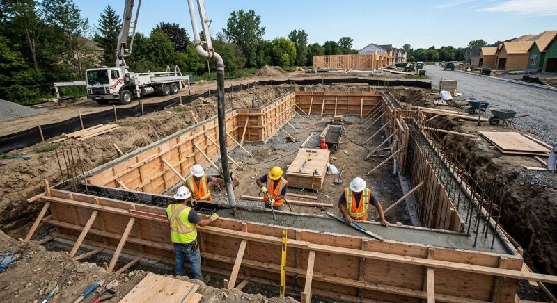 Concrete Foundation Installation in Fargo, ND