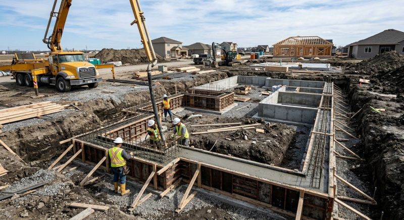 Concrete Foundation Installation in Moorhead, MN