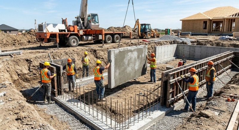 Foundation Wall Pouring in Casselton, ND