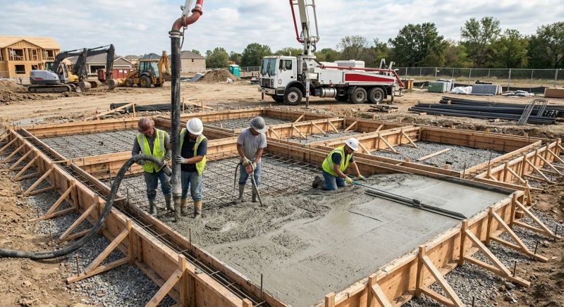 Foundation Wall Pouring in West Fargo, ND