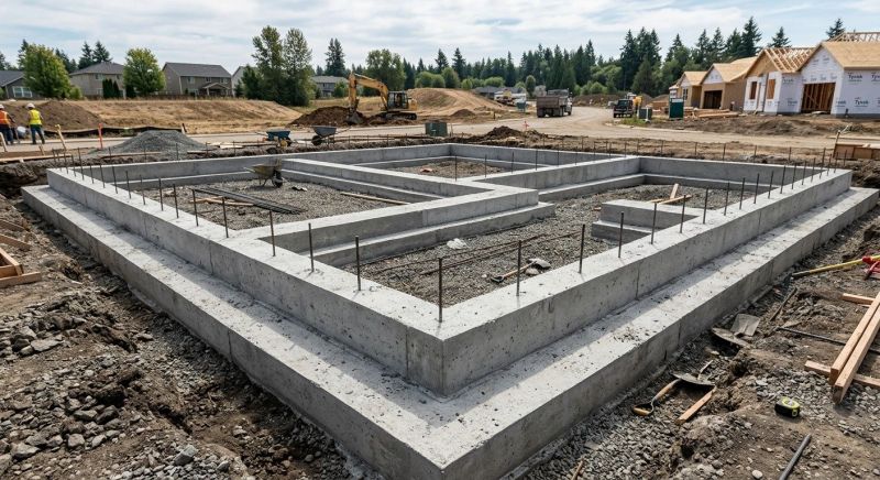 House Footing Construction in West Fargo, ND